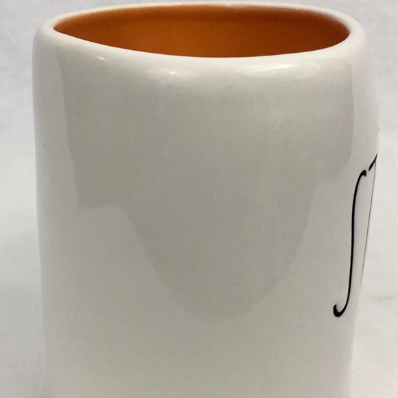 Rae Dunn Orange Interior Thanksgiving Holiday Mug “Stuffed” Dimpled Large Cup - Picture 6 of 13